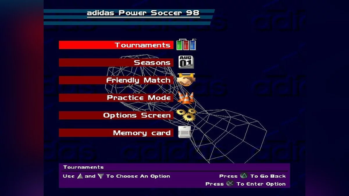 Скриншот из игры Adidas Power Soccer 98 - 1