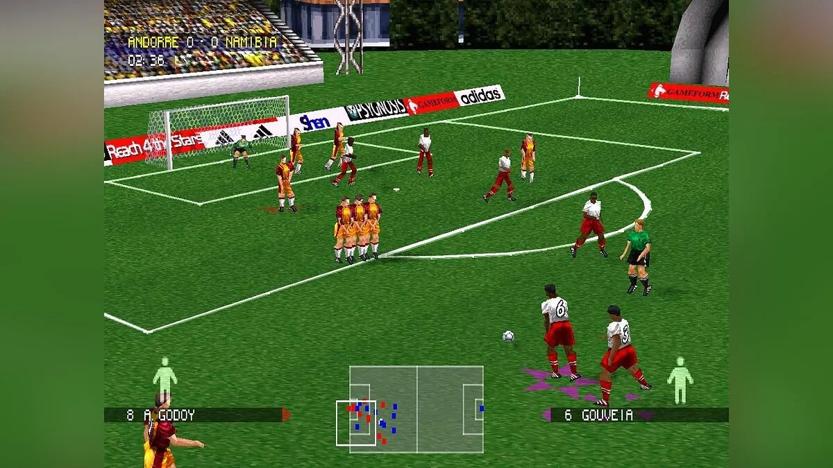 Скриншот из игры Adidas Power Soccer 98 - 4