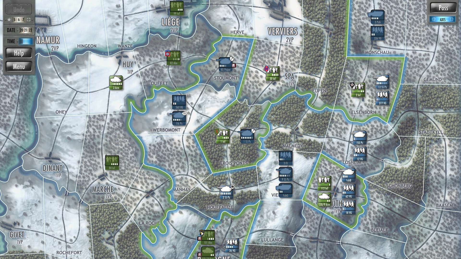Скриншот из игры Battle of the Bulge - 20