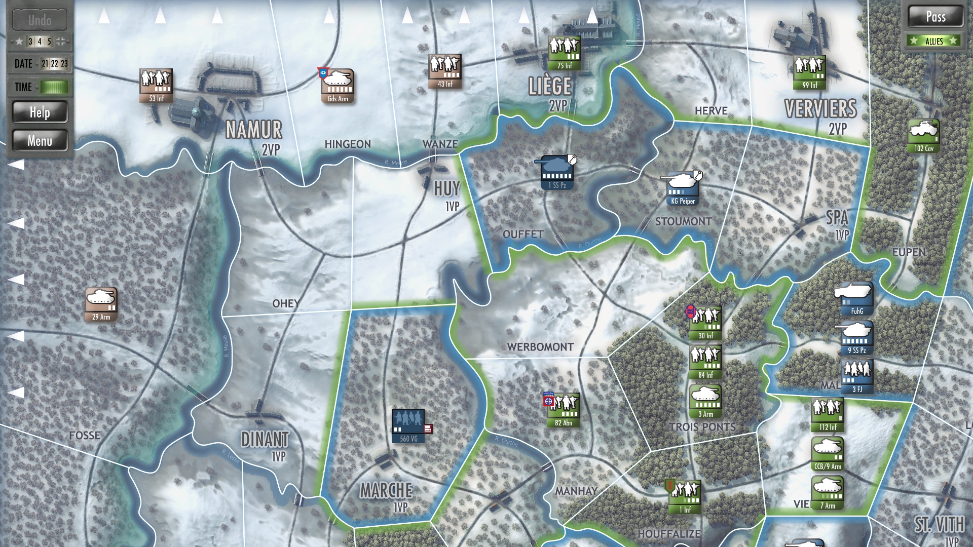 Скриншот из игры Battle of the Bulge - 27