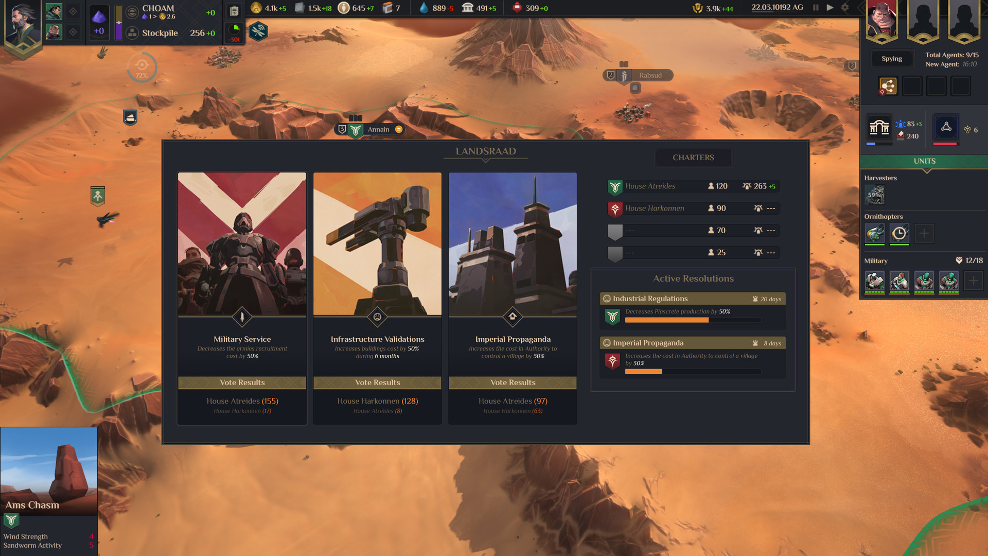Скриншот из игры Dune: Spice Wars - 2