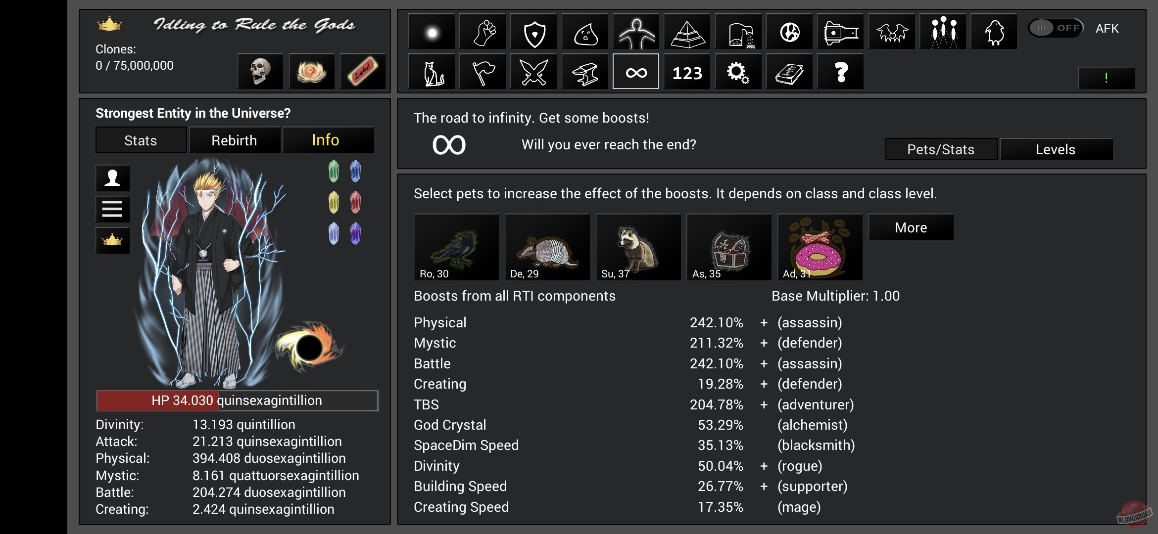 Скриншот из игры Idling to Rule the Gods - 13