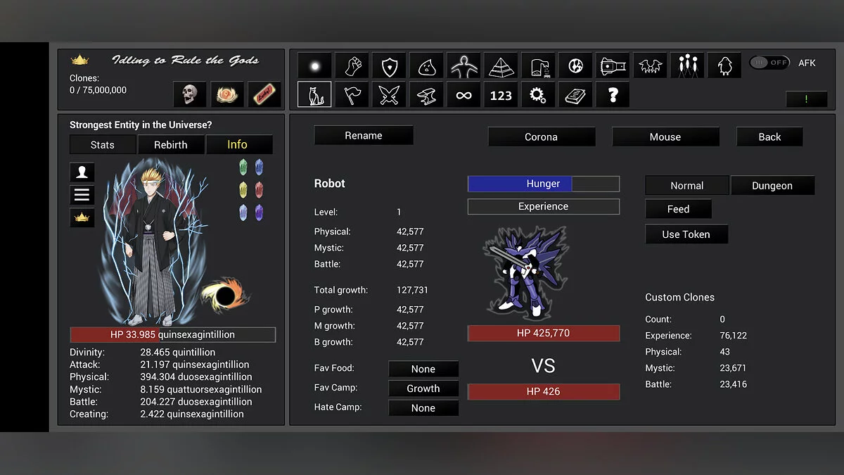 Скриншот из игры Idling to Rule the Gods - 21
