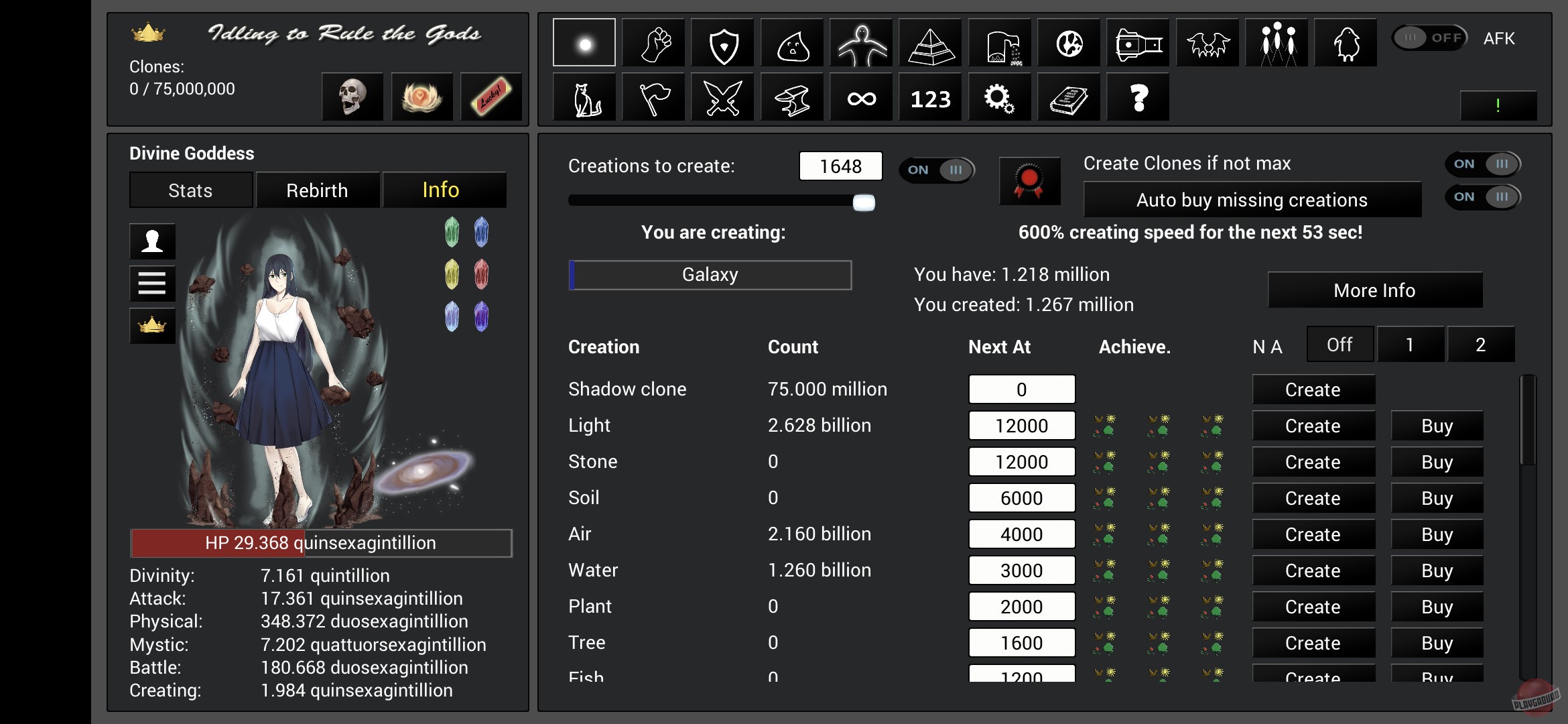 Скриншот из игры Idling to Rule the Gods - 9