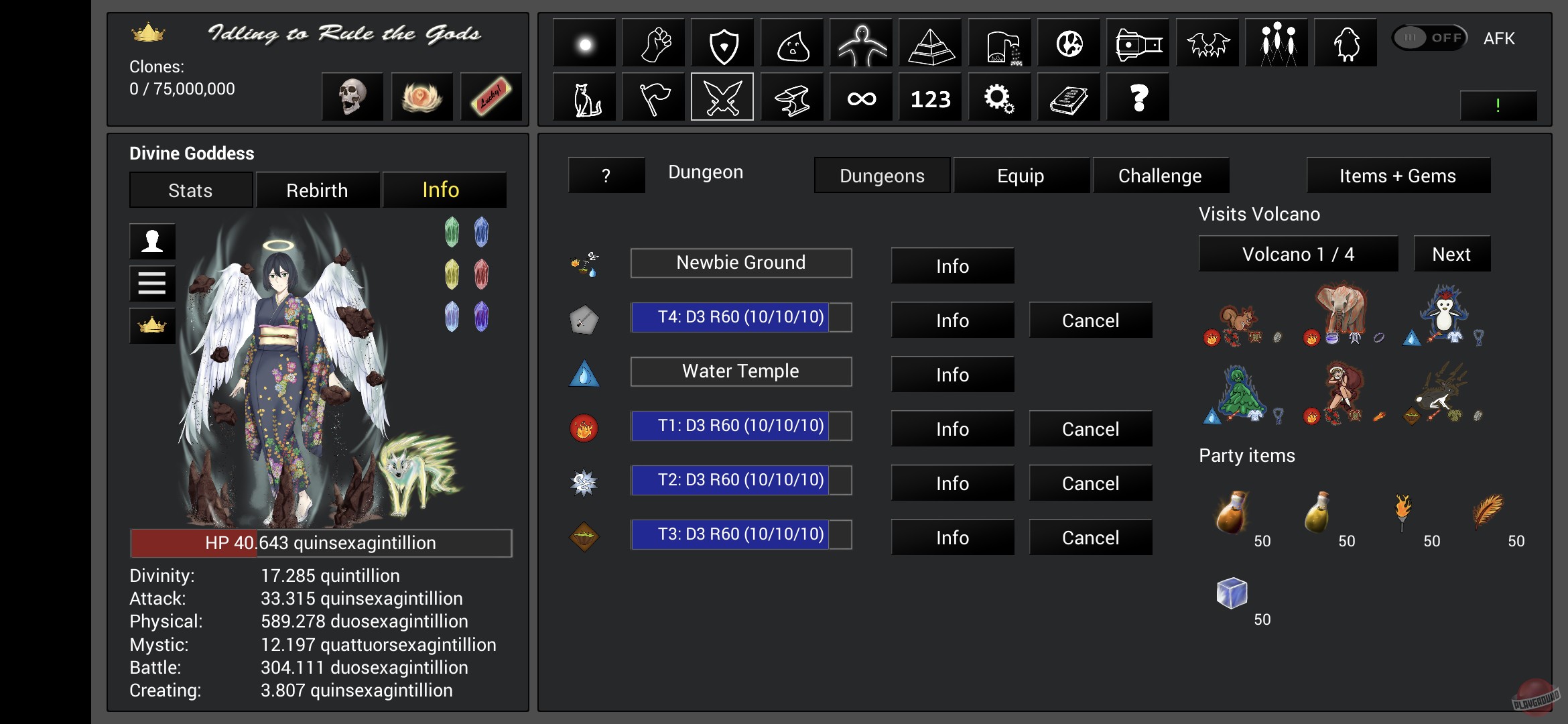 Скриншот из игры Idling to Rule the Gods - 3