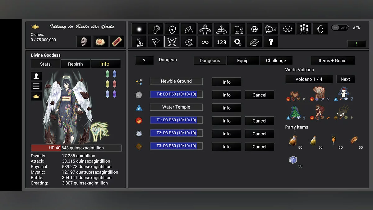 Скриншот из игры Idling to Rule the Gods - 24