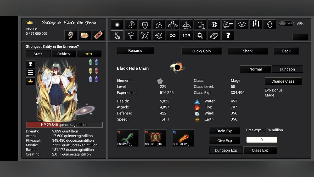 Скриншот из игры Idling to Rule the Gods - 19