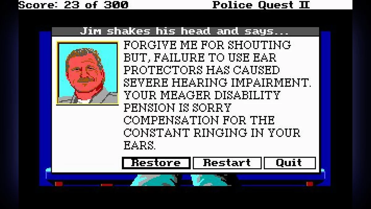 Скриншот из игры Police Quest 2: The Vengeance - 10