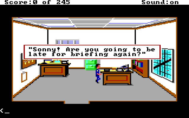 Скриншот из игры Police Quest: In Pursuit of the Death Angel - 4