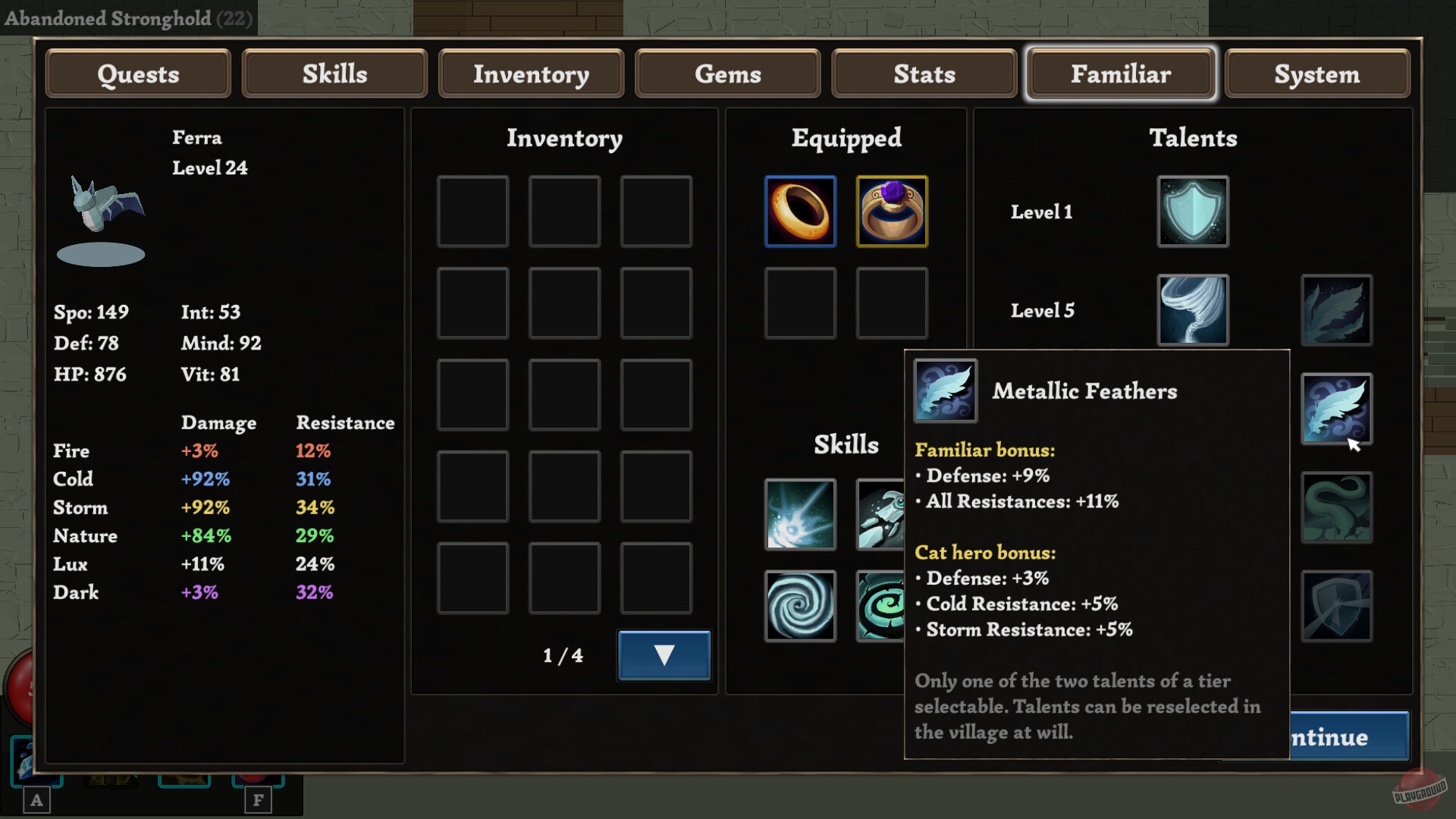 Скриншот из игры ZpellCatz - 1