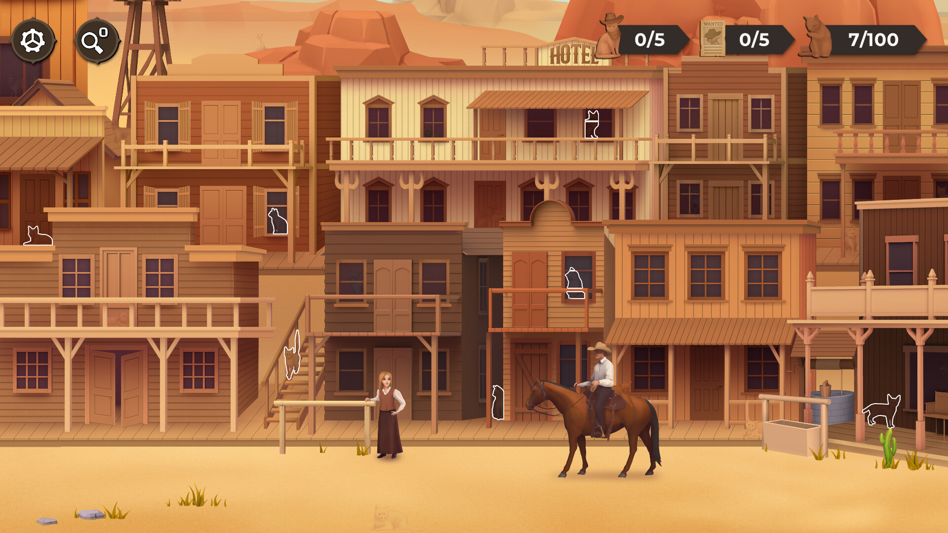 Скриншот из игры Cat Search In The Wild West - 11