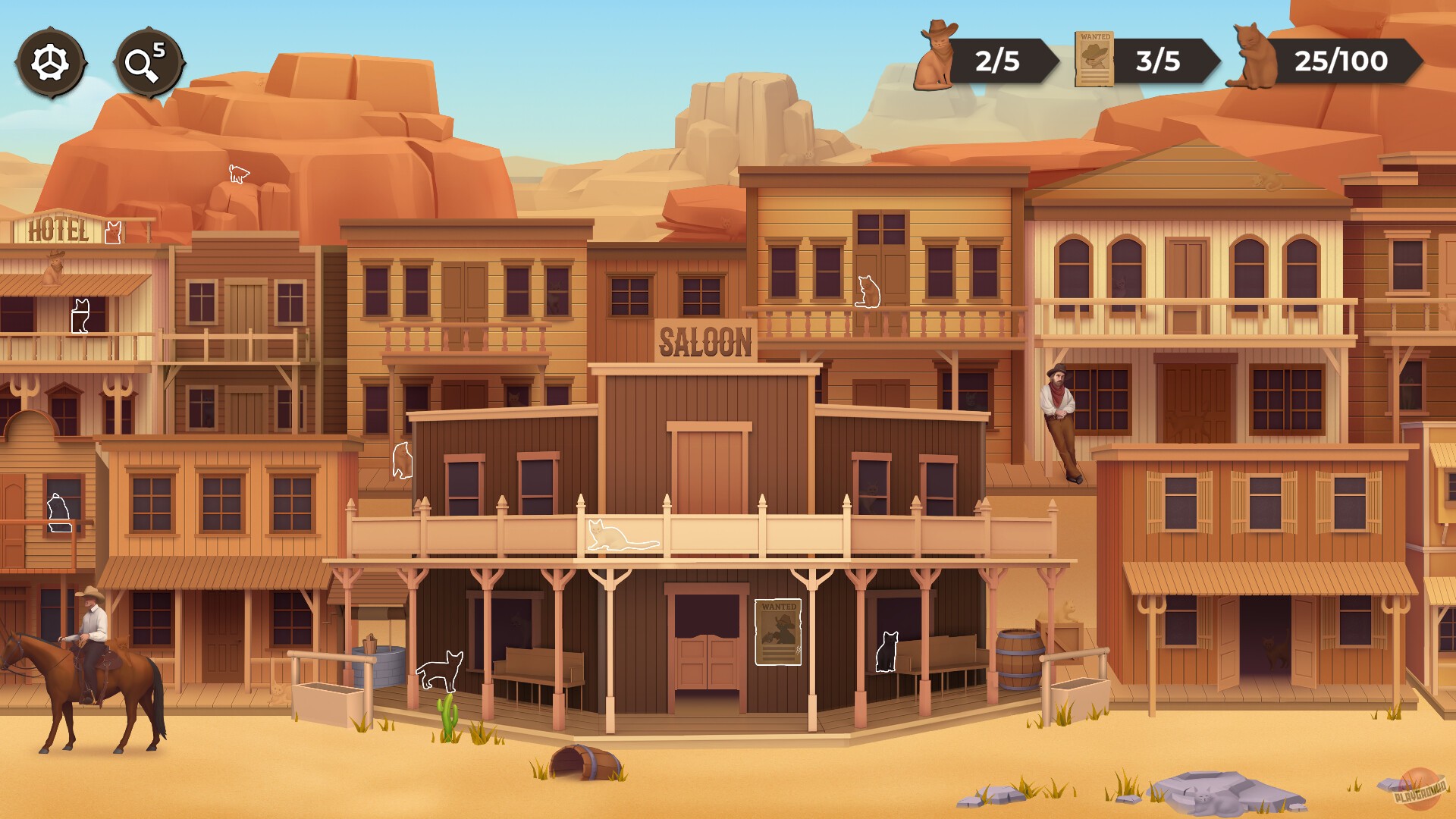 Скриншот из игры Cat Search In The Wild West - 8
