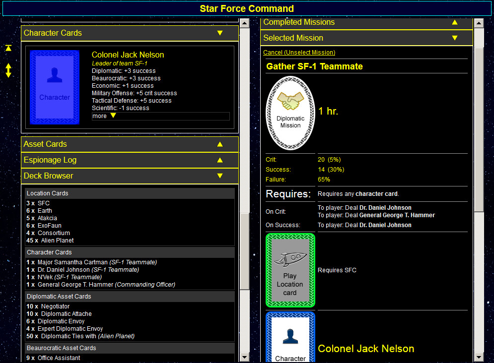 Скриншот из игры StarForce 2193: The Hotep Controversy - 6