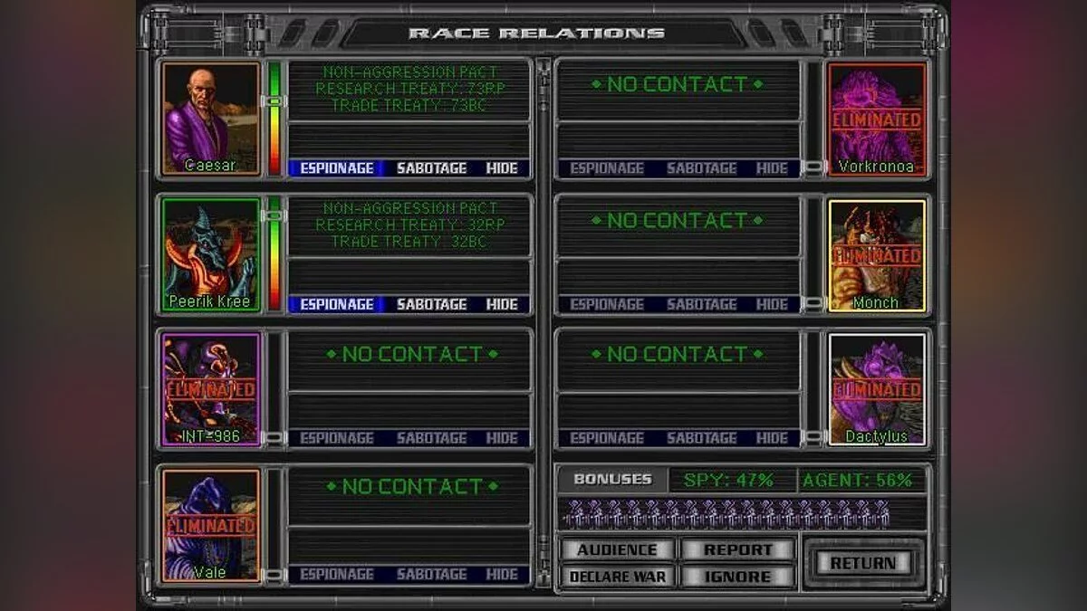 Скриншот из игры Master of Orion 2: Battle at Antares - 3