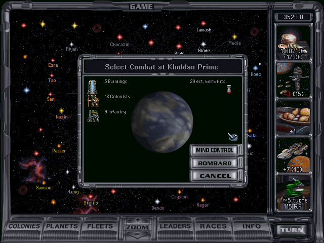 Скриншот из игры Master of Orion 2: Battle at Antares - 17