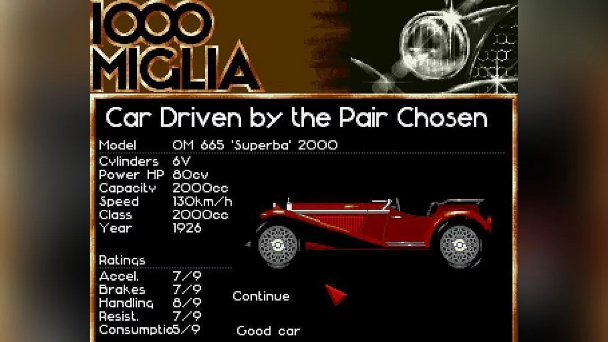 Скриншот из игры 1000 Miglia - 1
