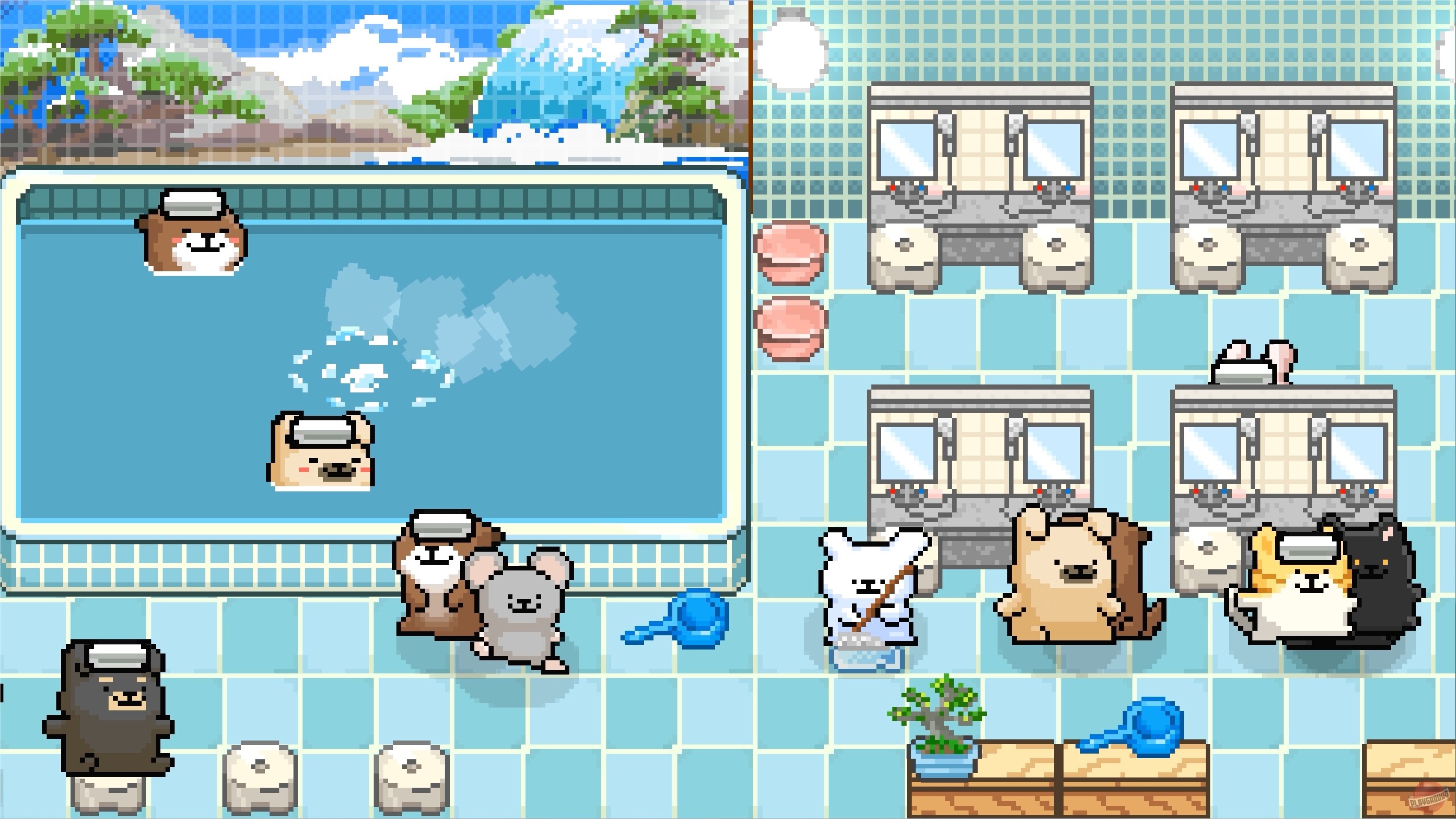 Скриншот из игры Maltese's Fluffy Onsen - 4