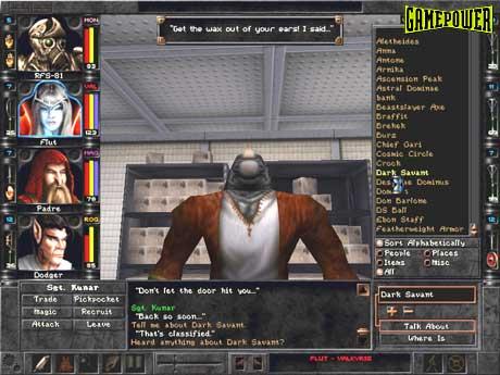 Скриншот из игры Wizardry 8 - 19