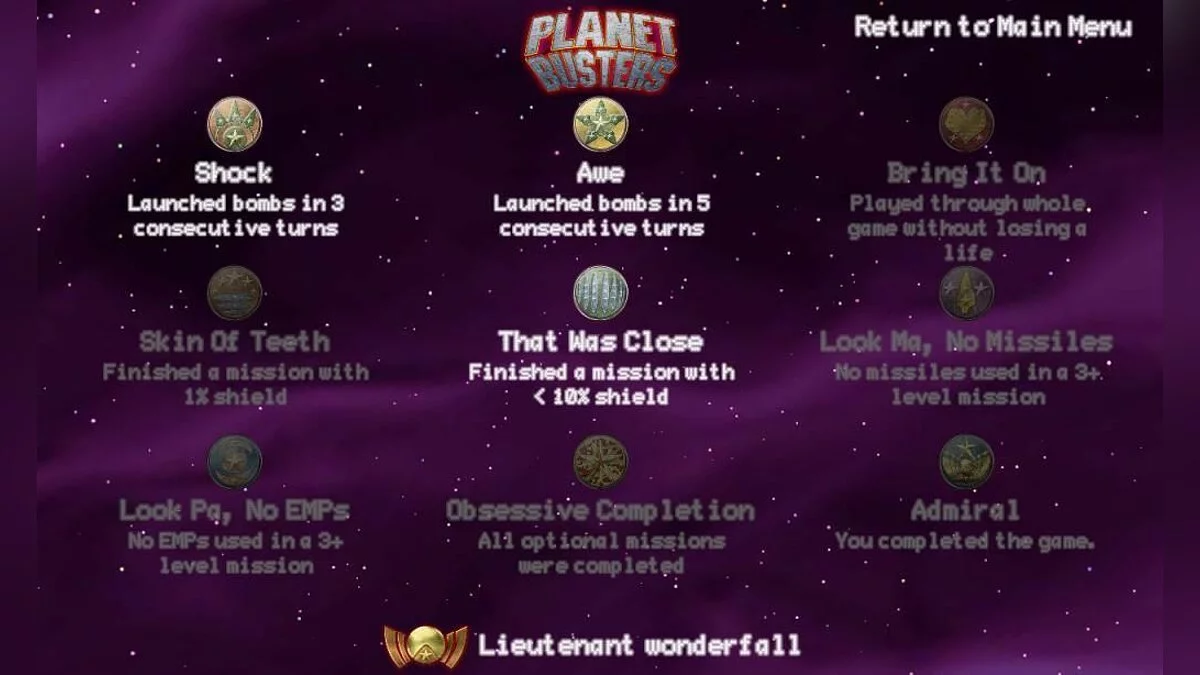 Скриншот из игры Planet Busters - 10