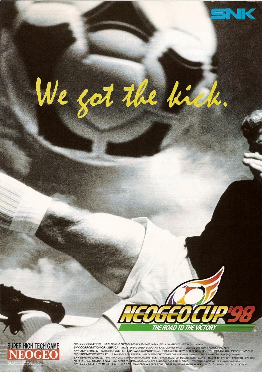 Обложка игры Neo Geo Cup '98: The Road to the Victory
