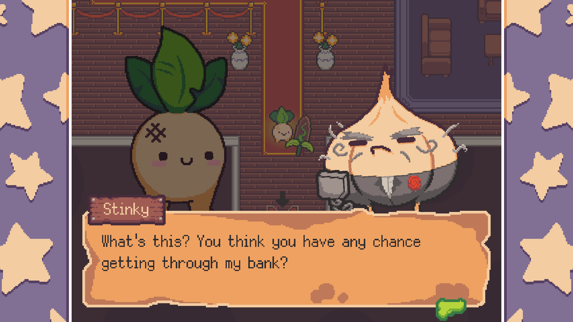 Скриншот из игры Turnip Boy Robs a Bank - 1