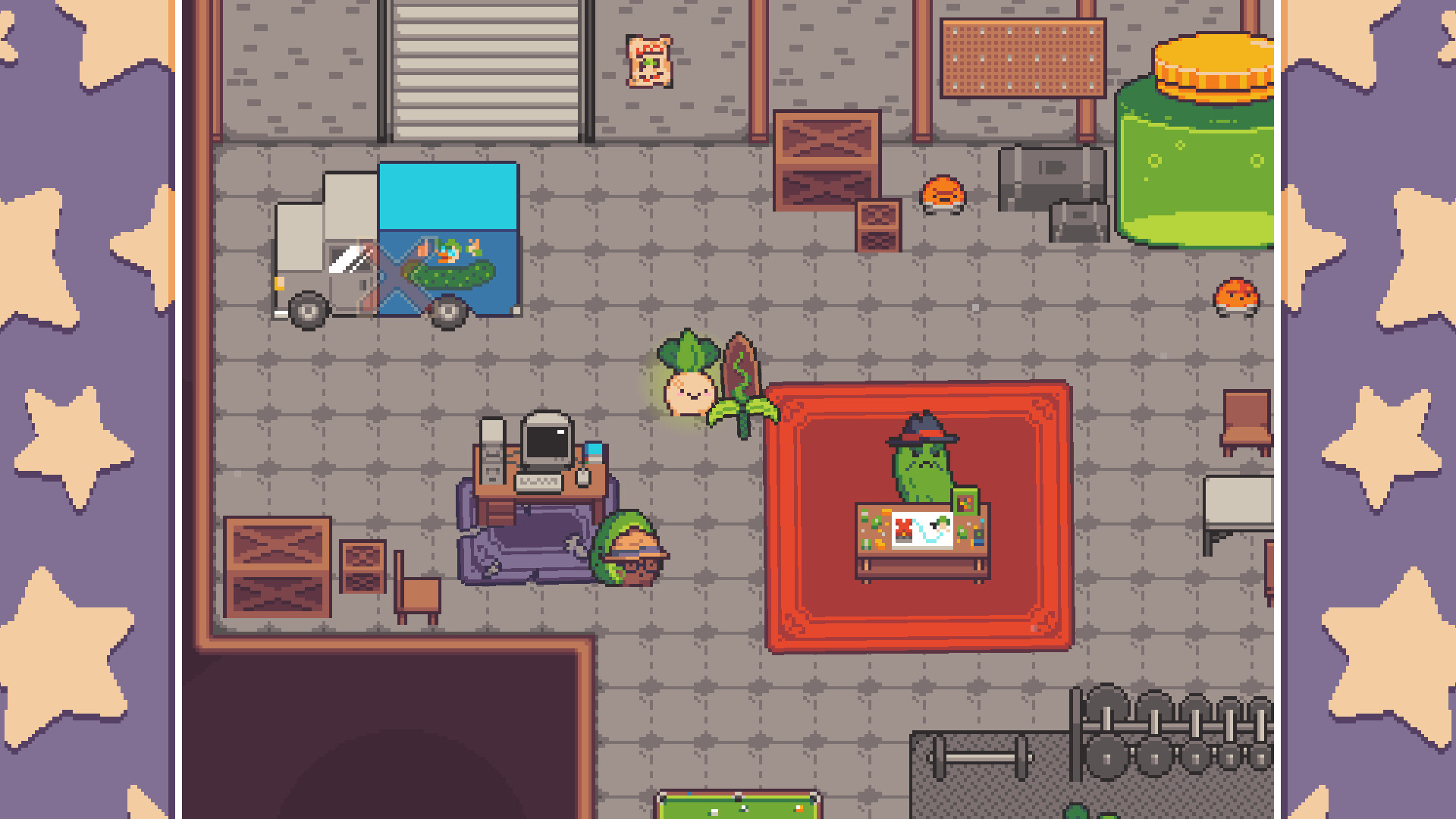 Скриншот из игры Turnip Boy Robs a Bank - 16