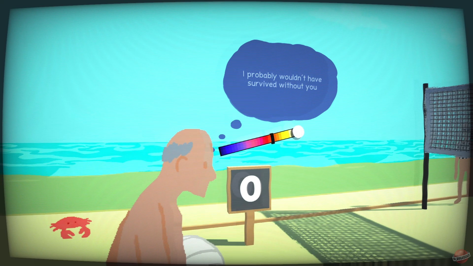 Скриншот из игры Retired Men's Nude Beach Volleyball League - 1