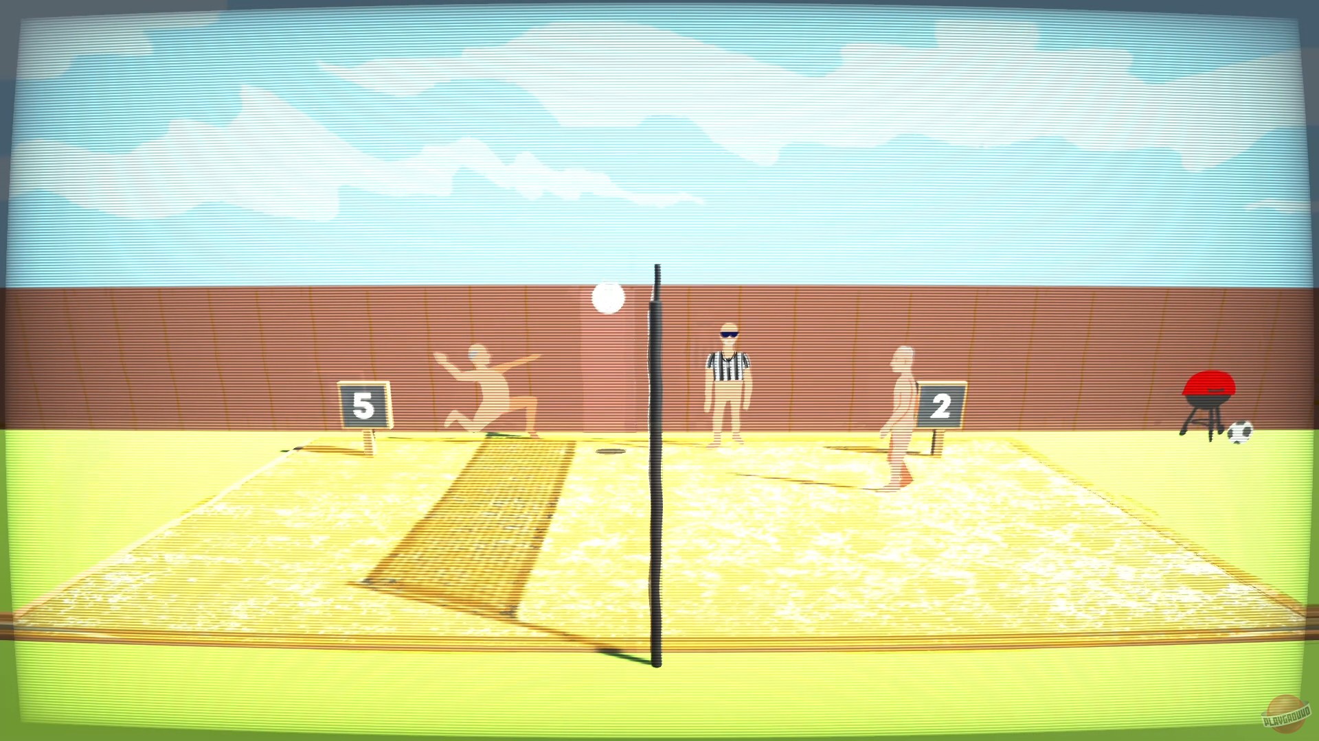 Скриншот из игры Retired Men's Nude Beach Volleyball League - 6