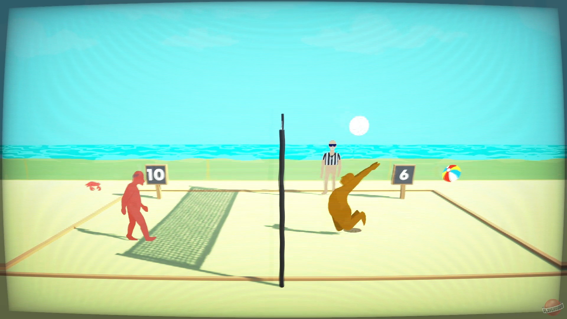 Скриншот из игры Retired Men's Nude Beach Volleyball League - 8