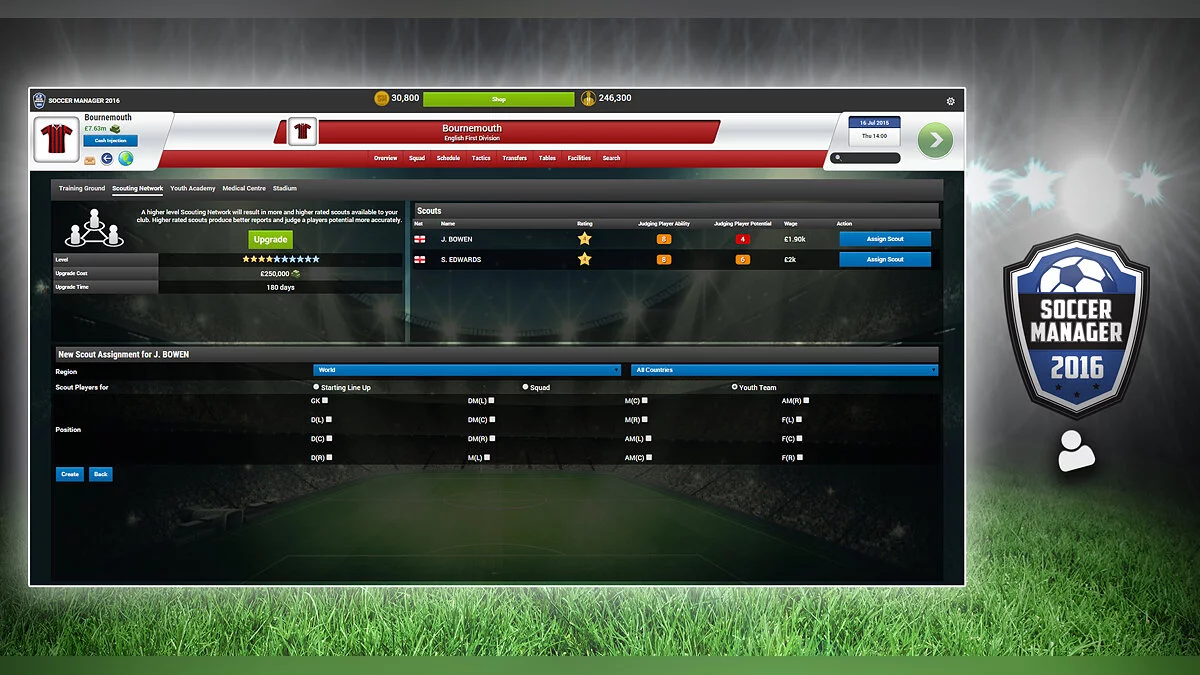 Скриншот из игры Soccer Manager 2016 - 15