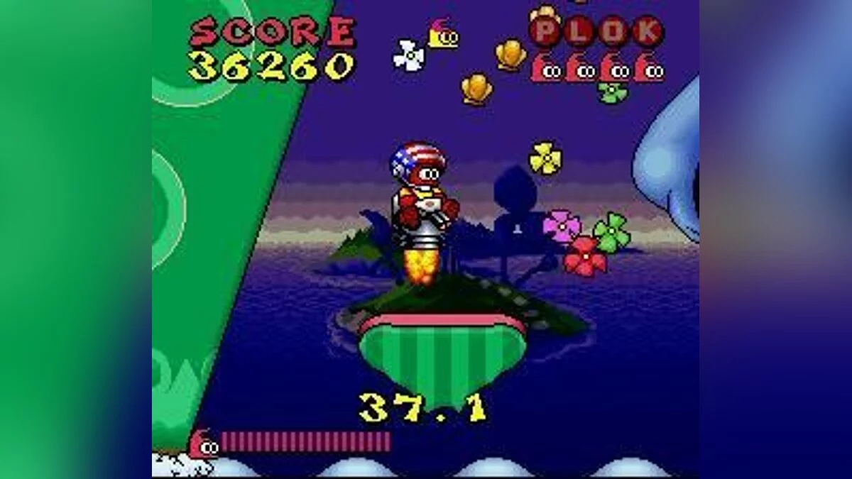 Скриншот из игры Plok - 1