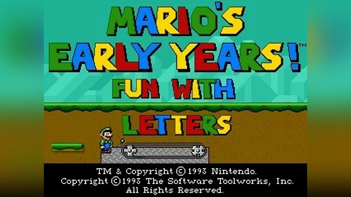 Скриншот из игры Mario's Early Years: Fun With Letters - 2