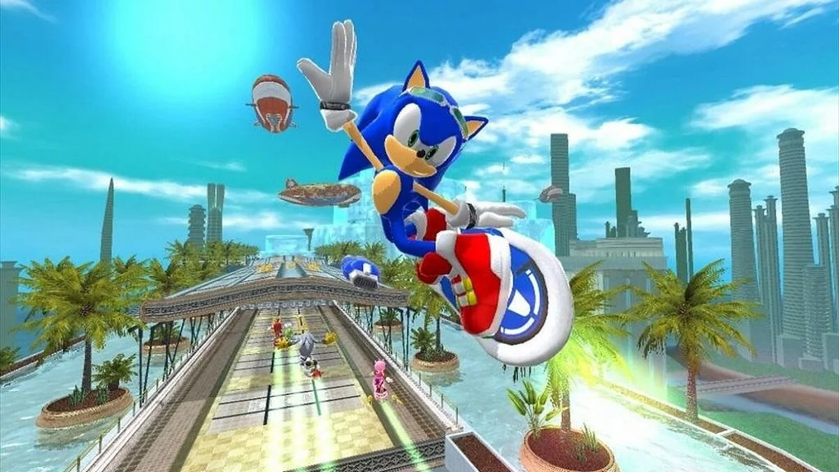 Скриншот из игры SONIC FREE RIDERS - 4