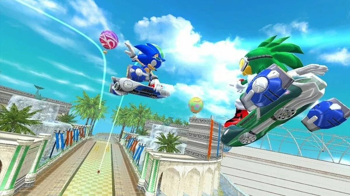 Скриншот из игры SONIC FREE RIDERS - 6