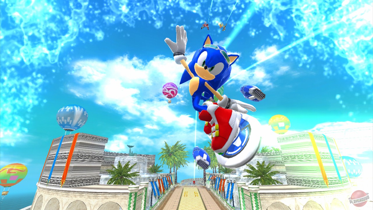 Скриншот из игры SONIC FREE RIDERS - 15