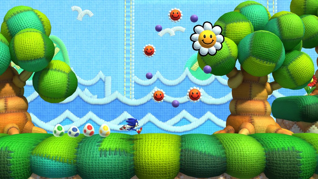 Скриншот из игры Sonic: Lost World Yoshi's Island - 3