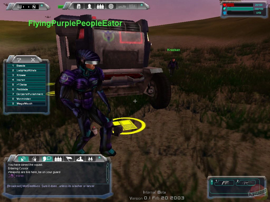 Скриншот из игры Planetside - 47