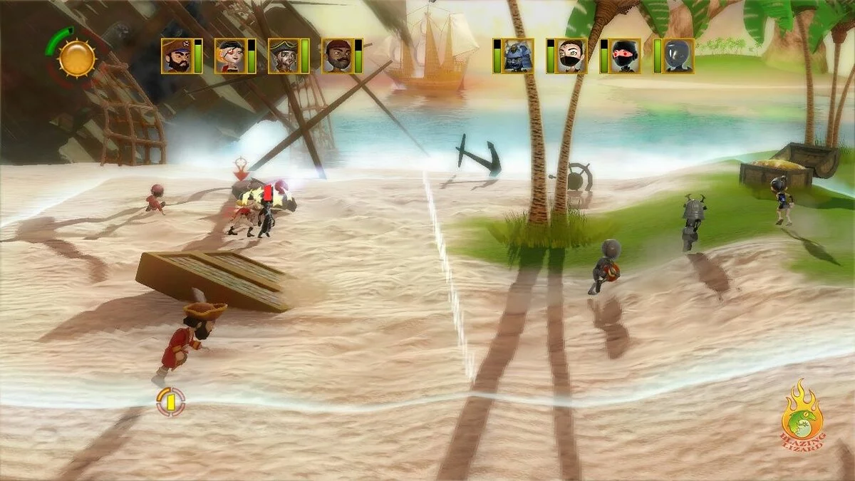 Скриншот из игры Pirates vs. Ninjas Dodgeball - 2