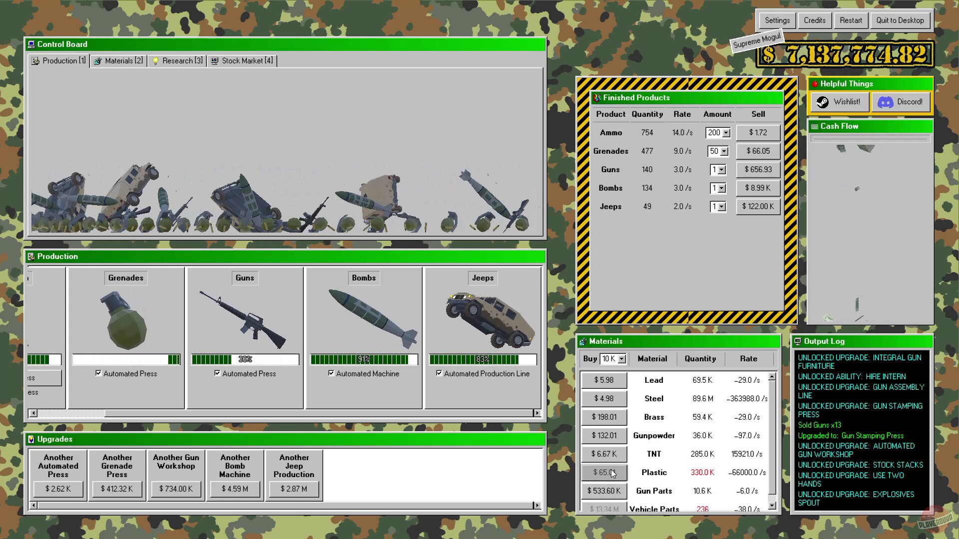 Скриншот из игры Military Incremental Complex - 1