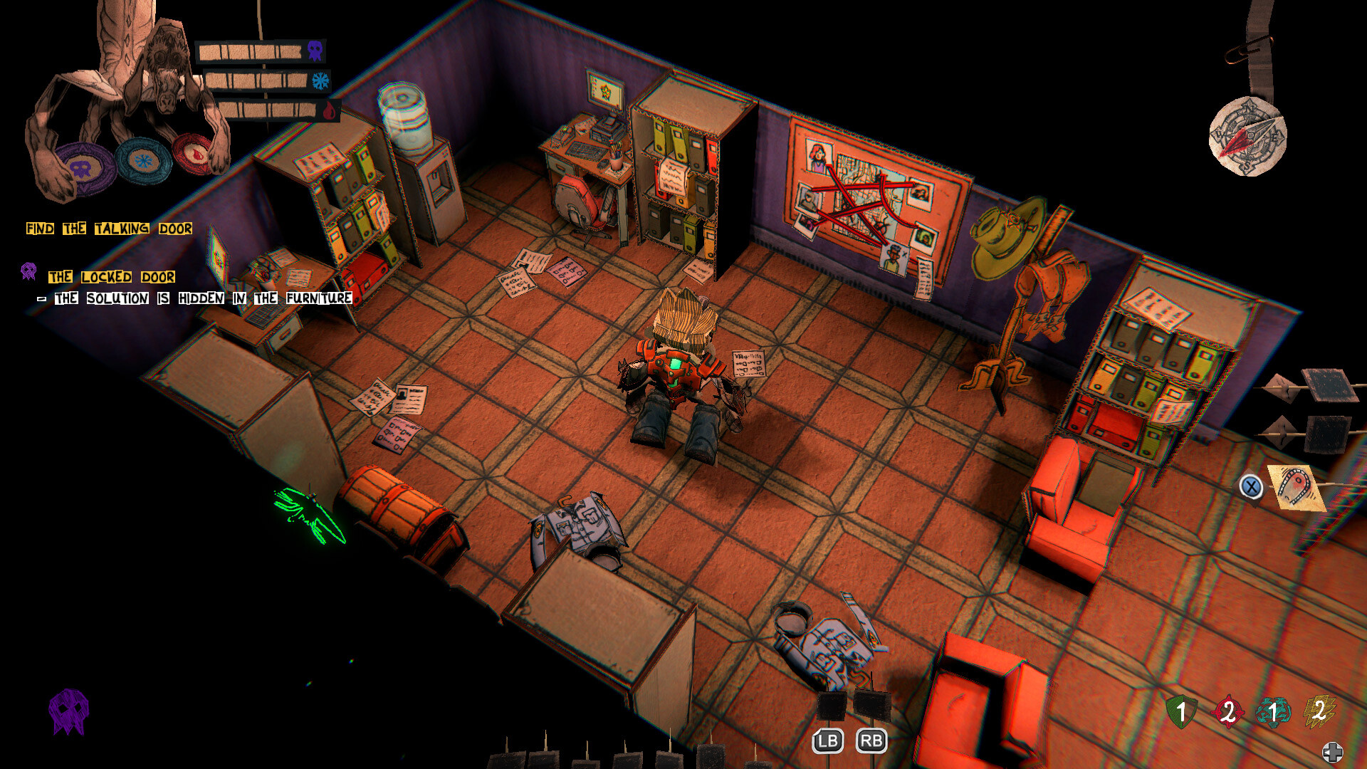 Скриншот из игры Paper Cut Mansion - 1