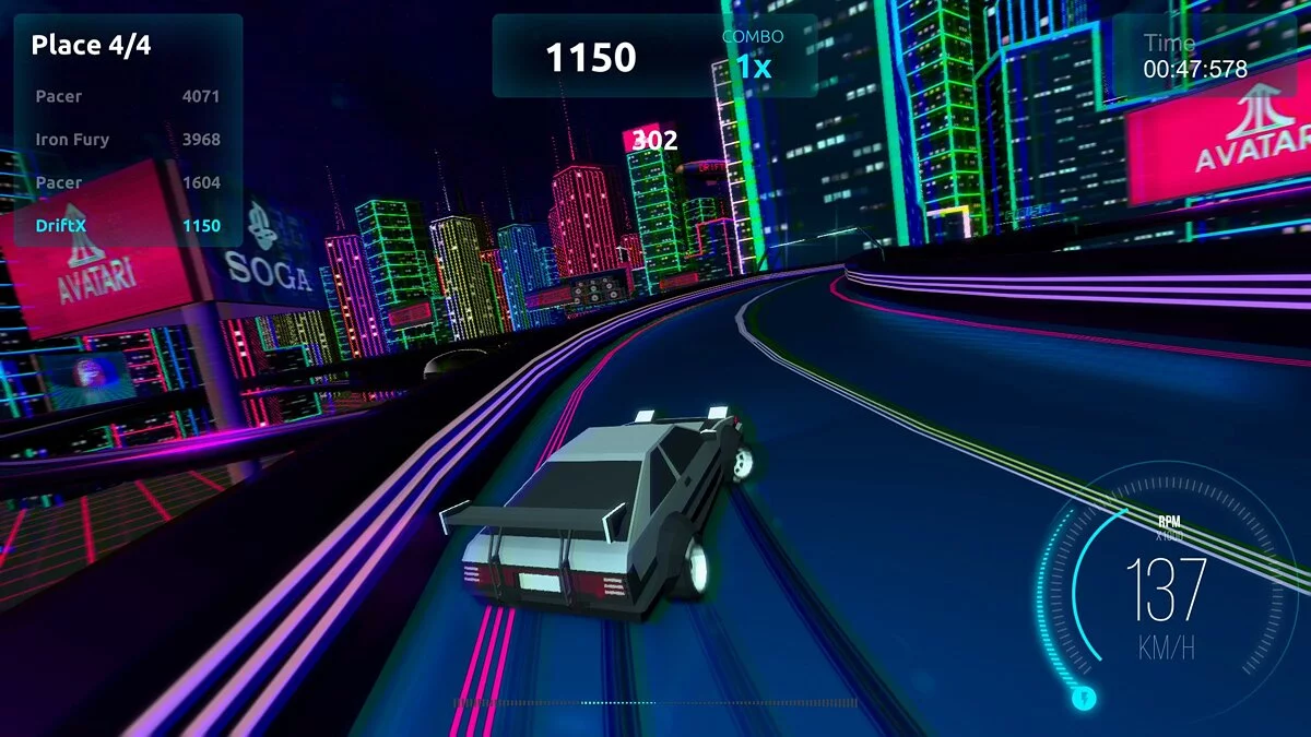 Скриншот из игры Driftpunk Racer - 8