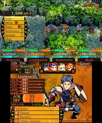 Скриншот из игры Etrian Mystery Dungeon - 9