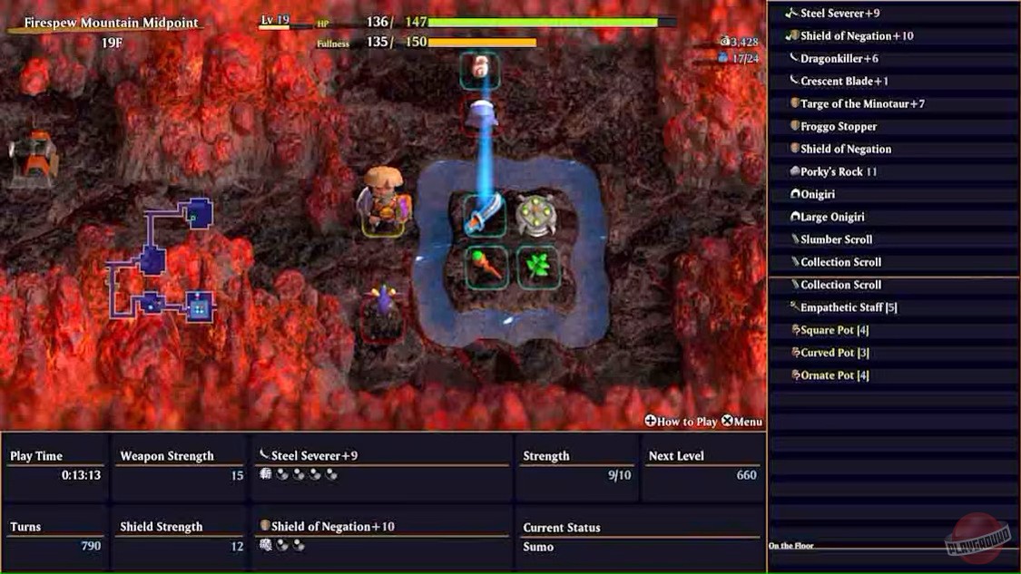 Скриншот из игры Shiren the Wanderer: The Mystery Dungeon of Serpentcoil Island - 10