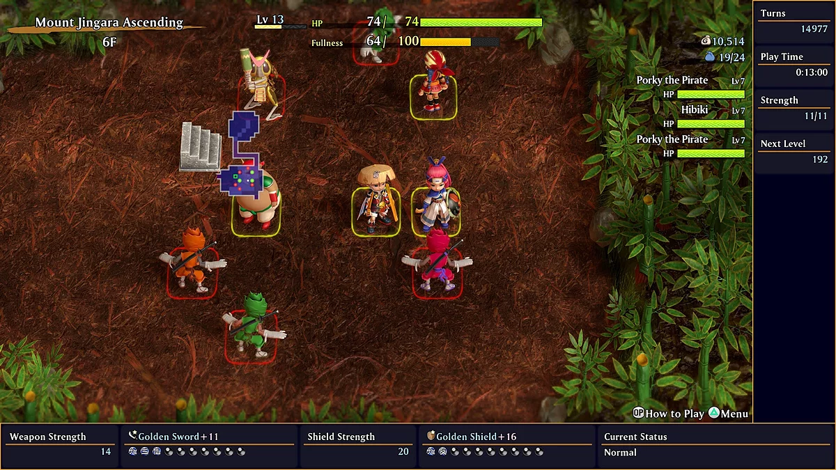 Скриншот из игры Shiren the Wanderer: The Mystery Dungeon of Serpentcoil Island - 14