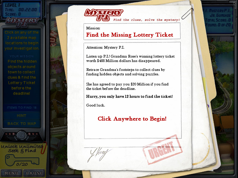 Скриншот из игры Mystery P.I. - The Lottery Ticket - 13