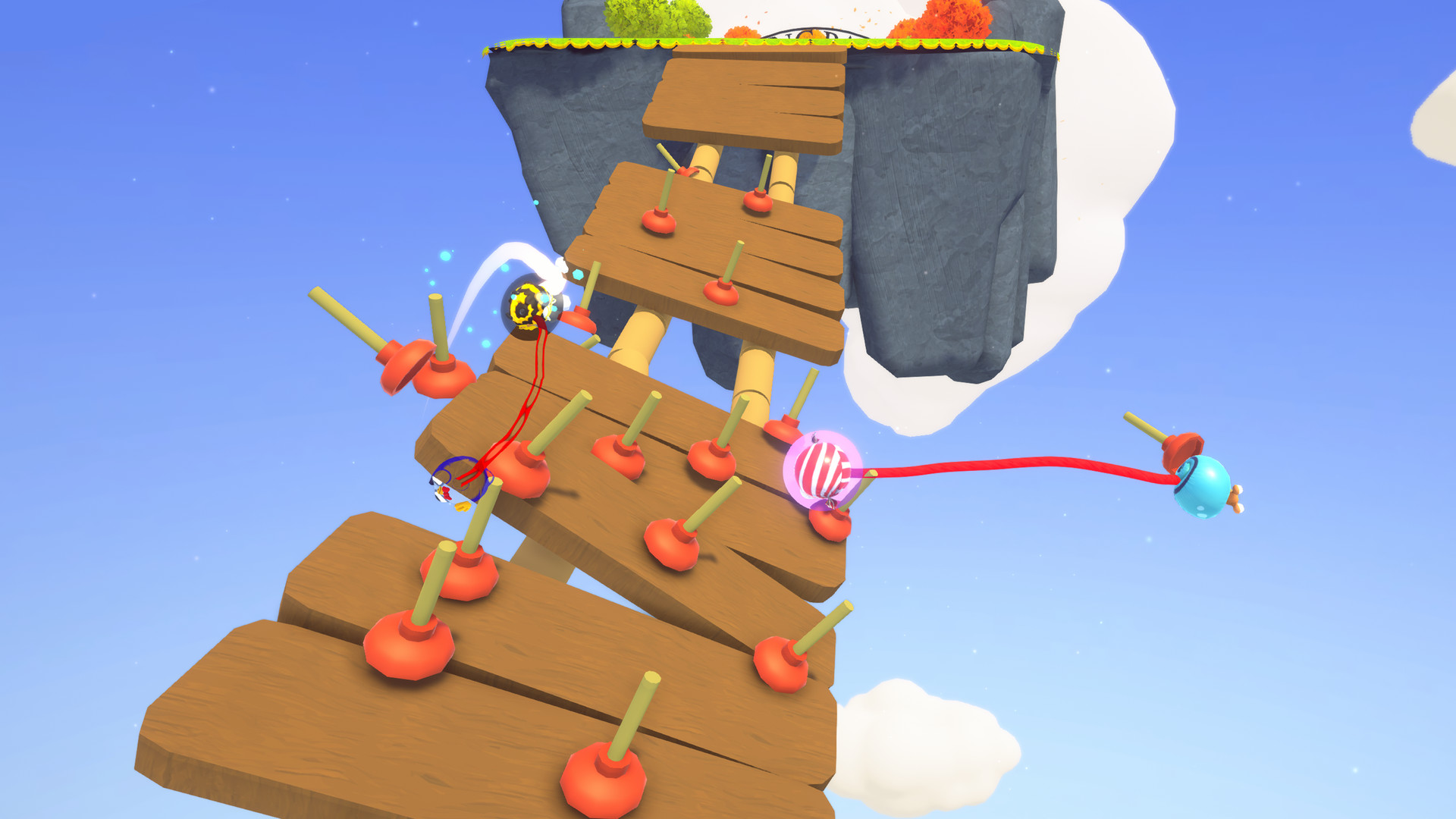 Скриншот из игры Fling to the Finish - 4