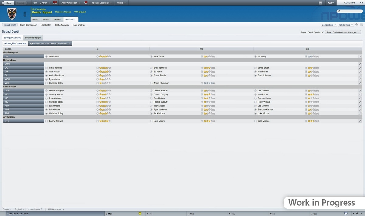 Скриншот из игры Football Manager 2012 - 23
