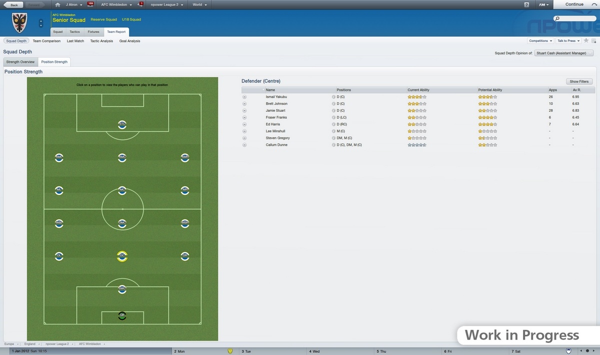Скриншот из игры Football Manager 2012 - 33