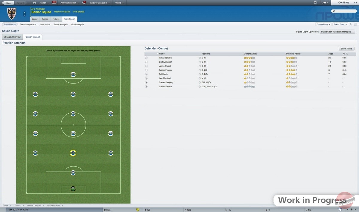 Скриншот из игры Football Manager 2012 - 32