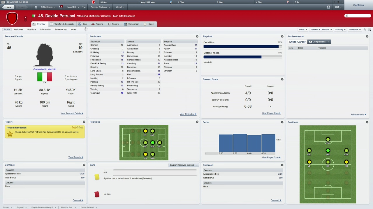 Скриншот из игры Football Manager 2012 - 61